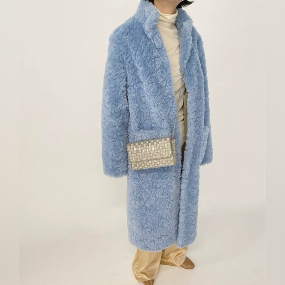 Shrimps Blue Theo Coat - Picture 3 of 14